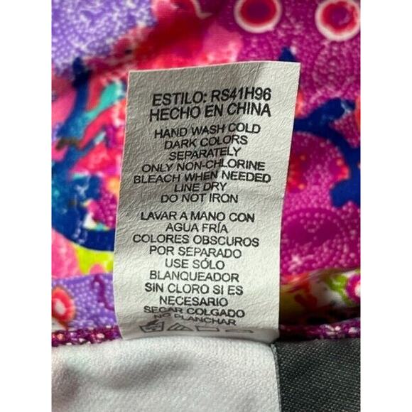 Kenneth Cole Reaction Bikini Bottom Size M Swim Paisley Boho Festival Beach Y2K - Picture 6 of 9